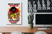 Holzschild Spruch 20x30cm Nicht stören bin gestört genug