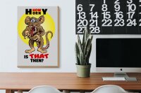 Holzschild Spruch 20x30cm How horny is that then Maus