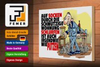 Holzschild Spruch 30X20cm Putzen Auf Socken durch Wohnung