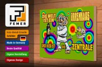 Holzschild Spruch 30x20cm Welt ist Irrenhaus hier ist Zentrale
