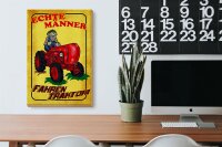 Holzschild Spruch 20x30cm Echte Männer fahren Traktor
