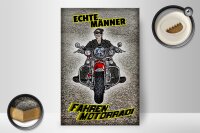 Holzschild Spruch 20x30cm Echte Männer fahren Motorrad