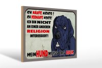 Holzschild Hinweis 30x20cm ich kaufe nichts Mein Hund...