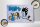 Holzschild Baby 30x20cm Storch bringt Kind in blau