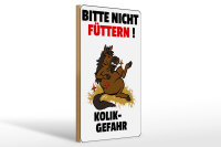 Holzschild Hinweis 20x30cm bitte nicht füttern Pferd...