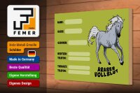 Holzschild Pferd 30x20cm Araber Vollblut Name Besitzer
