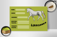 Holzschild Pferd 30x20cm Lippizaner Angaben Name Besitzer