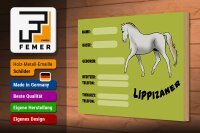 Holzschild Pferd 30x20cm Lippizaner Angaben Name Besitzer