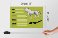 Holzschild Pferd 30x20cm Lippizaner Angaben Name Besitzer