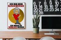 Holzschild Spruch 20x30cm ich bin kein Klugscheisser
