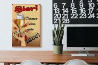 Holzschild Alkohol 20x30cm Bier immer eine gute Idee
