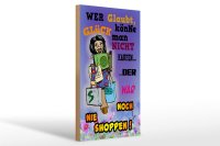 Holzschild Spruch 20x30cm wer glaubt Glück könne man nicht