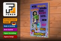 Holzschild Spruch 20x30cm wer glaubt Glück könne man nicht