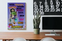 Holzschild Spruch 20x30cm wer glaubt Glück könne man nicht