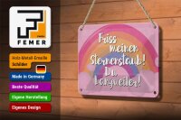 Blechschild Spruch 18x12cm Friss meinen Sternenstaub
