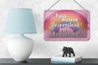 Blechschild Spruch 18x12cm Friss meinen Sternenstaub