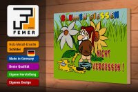 Holzschild Spruch 30x20cm Blumen giessen nicht vergessen