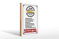 Holzschild Spruch 20x30cm Firma Oma GmbH kostenfrei