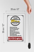 Holzschild Spruch 20x30cm Firma Oma GmbH kostenfrei