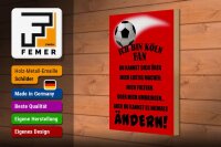 Holzschild Spruch 20x30cm ich bin Köln Fan Fussball