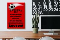 Holzschild Spruch 20x30cm ich bin Köln Fan Fussball
