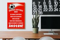 Holzschild Spruch 20x30cm ich bin Cottbus Fan Fussball