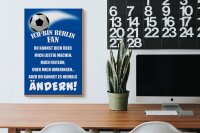 Holzschild Spruch 20x30cm ich bin Berlin Fan Fussball