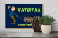 Holzschild Spruch 30x20cm Vatertag Außendienst Bier