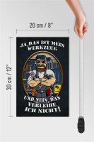 Holzschild Spruch 20x30cm Ja das ist mein Werkzeug und