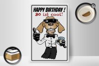 Holzschild Spruch 20x30cm Happy Birthday 30 is cool