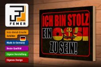 Holzschild Spruch 30x20cm ich bin stolz ein Ossi zu sein