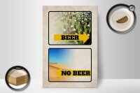 Holzschild Alkohol 20x30cm Bild Beer No Beer Bier