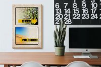 Holzschild Alkohol 20x30cm Bild Beer No Beer Bier