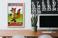 Holzschild Spruch 20x30cm der Fuchs ist schlau