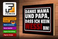 Holzschild Spruch 30x20cm Danke Mama dass ich kein Wessi