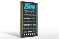 Holzschild Spruch 20x30cm Papa Berater Lehrer Freund immer