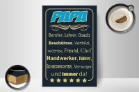 Holzschild Spruch 20x30cm Papa Berater Lehrer Freund immer