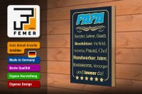 Holzschild Spruch 20x30cm Papa Berater Lehrer Freund immer
