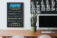 Holzschild Spruch 20x30cm Papa Berater Lehrer Freund immer