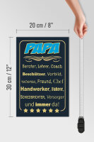 Holzschild Spruch 20x30cm Papa Berater Lehrer Freund immer