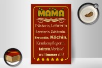 Holzschild Spruch 20x30cm Mama Trösterin Lehrerin immer da