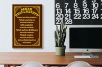 Holzschild Spruch 20x30cm mein Grillrezept zuerst ein Bier