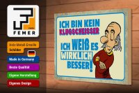 Holzschild Spruch 30x20cm bin kein Klugscheisser ich weiß