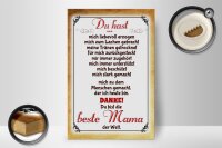 Holzschild Spruch 20x30cm Danke du bist die Beste Mama