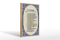 Holzschild Alkohol 20x30cm Bier besser als Frauen Schild