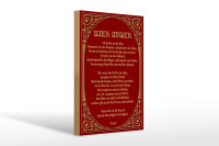 Holzschild Alkohol 20x30cm Prost Bier unser Schild