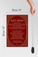 Holzschild Alkohol 20x30cm Prost Bier unser Schild
