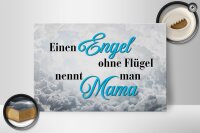 Holzschild Spruch 30x20cm  Engel ohne Flügel nennt man Mama