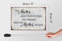 Holzschild Spruch 30x20cm Mama kann vieles ersetzen aber