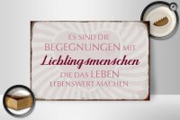 Holzschild Spruch 30x20cm Lieblingsmenschen Leben
